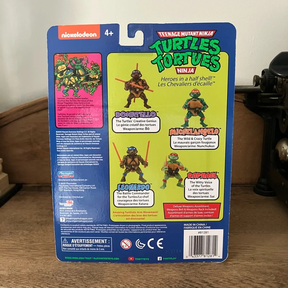 Teenage Mutant Ninja Turtles Retro Leonardo Action Figure 2021 Playmates New - Picture 2 of 2